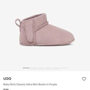 New UGG Baby Girls Classic Ultra Mini Boots in Purple